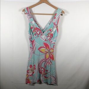 Y2K Artsy Babydoll Floral Print Mini Dress